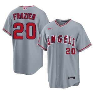 Adam Frazier Men's Gray #20 The Angels Replica Jersey 735732-428