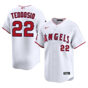 #22 Men's White California Angels Bryce Teodosio Popular Jersey 735030-975