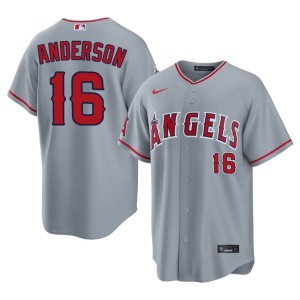 Authentic Gray Garret Anderson The Angelitos #16 Men's Jerseys 531957-452