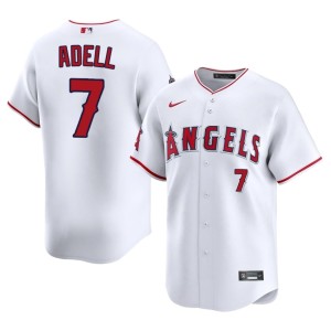 Jo Adell L.A. Angels Men's #7 Game White Jersey 891226-119