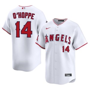 White Logan O'Hoppe Los Angeles Angels Mens #14 Popular Jerseys 736501-898