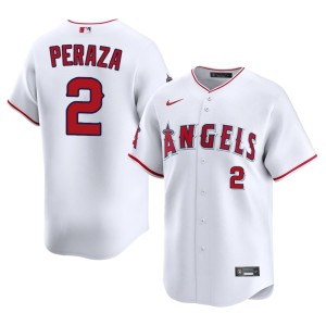 Authentic Los Angeles Oswald Peraza #2 White Men Jersey 599441-516