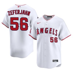 LAA Ryan Zeferjahn 2026 #56 Men White Jerseys 840306-272