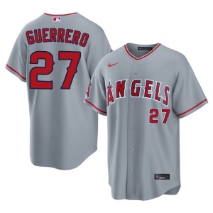 Men's #27 Vladimir Guerrero Gray Angels 2026 Jerseys 255766-426