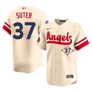City Connect MLB #37 Brent Suter The Seraphs Cream Men Jerseys 886185-787