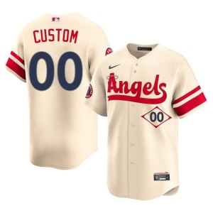 City Connect The Halos Custom Men Limited #00 Cream Jersey 174337-267