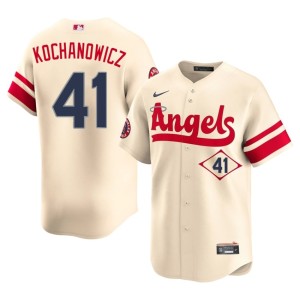 City Connect Los Angeles Angels Replica Cream #41 Men Jack Kochanowicz Jersey 241095-311