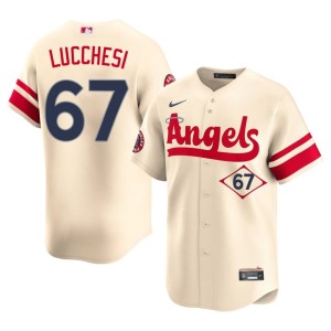 City Connect Joey Lucchesi Cream #67 Mens 2026-27 LAA Jerseys 668946-361