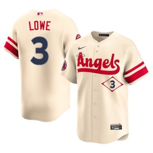 City Connect Josh Lowe #3 Angels Men 2026-27 Cream Jerseys 814191-357
