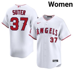 White #37 Womens Los Angeles 2026-27 Brent Suter Jerseys 487212-721