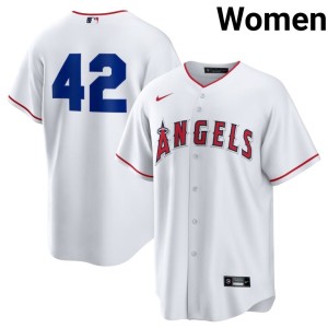 Game Womens White #42 Jackie Robinson Day The Seraphs Jerseys 449292-344