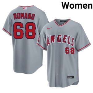 Womens Jordan Romano L.A. Angels Limited Gray #68 Jerseys 598482-968
