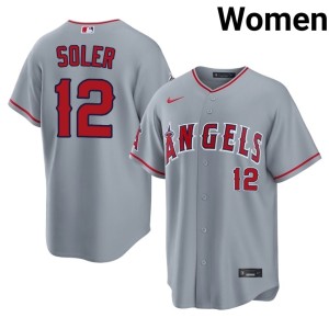 Los Angeles Gray #12 Replica Women's Jorge Soler Jerseys 504139-434