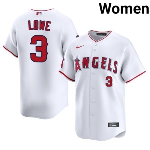White Popular #3 Womens California Angels Josh Lowe Jerseys 321598-512