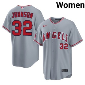 Ryan Johnson Gray Women's Official #32 Los Angeles Jerseys 708290-170