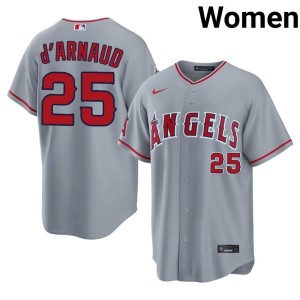 Women The Wings Gray #25 Travis d'Arnaud 2026 Jerseys 456288-323