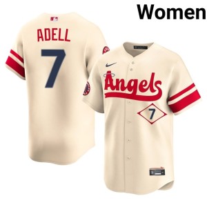 City Connect The Seraphs Cream Player Women's Jo Adell #7 Jersey 831071-345