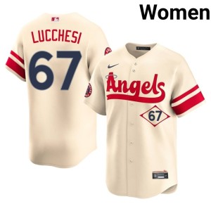 City Connect Joey Lucchesi Cream 2026 Women The Halos #67 Jersey 375897-546