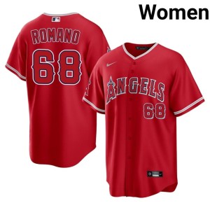 Red Jordan Romano Women's The Angelitos #68 New Jerseys 211695-935