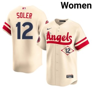 City Connect Stitched Women's Jorge Soler LAA #12 Cream Jersey 718725-894
