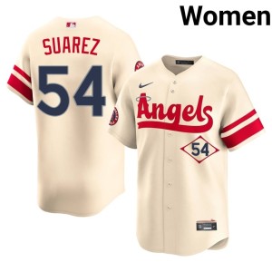 City Connect The Angels Cream #54 Womens Jose Suarez Authentic Jerseys 477067-708
