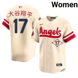 City Connect #17 Angels Womens Cream Shohei Ohtani 2026 Jerseys 943614-932