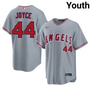 Stitched Gray Angels Ben Joyce Youth #44 Jersey 135917-482