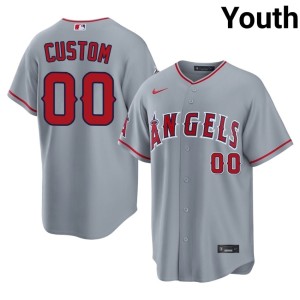 Youth New The Wings Custom #00 Gray Jersey 746600-412