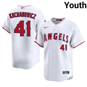 The Angelitos #41 Youth MLB Jack Kochanowicz White Jersey 995864-500