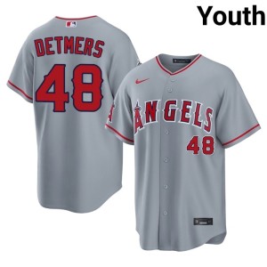 The Angelitos Gray Replica Youth Reid Detmers #48 Jerseys 123901-226