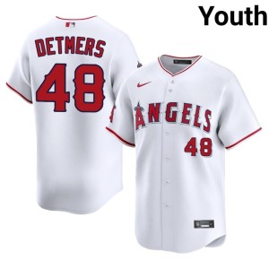 White Player Reid Detmers Youth #48 LAA Jersey 530933-771