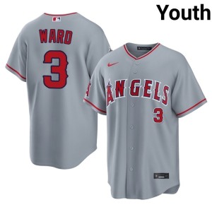 Replica Taylor Ward #3 The Angelitos Youth Gray Jersey 755281-854