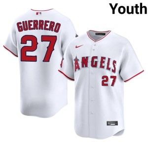 #27 White California Angels Vladimir Guerrero 2026-27 Youth Jerseys 333661-601