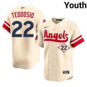 City Connect Cream Bryce Teodosio Game The Seraphs Youth #22 Jerseys 865812-552