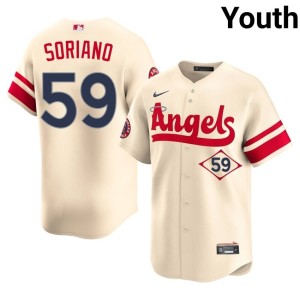 City Connect Youth #59 Jose Soriano Cream The Seraphs Embroidery Jerseys 679277-172