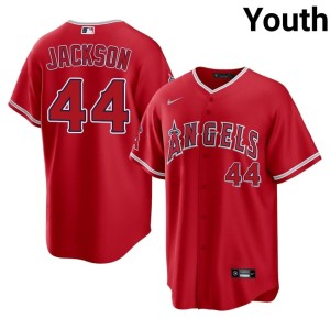 The Angels Youth 2026 Reggie Jackson #44 Red Jersey 900005-334