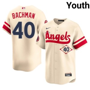City Connect Youth Popular LAA Cream #40 Sam Bachman Jersey 380000-481